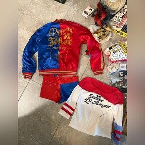 HARLEY QUINN COSPLAY BIRDS OF PREY HER UNIVERSE HOT TOPIC COMIC CON 3 ITEMS ⚠️